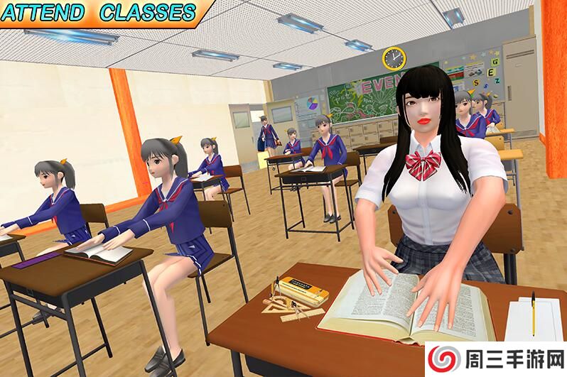 高中乐趣虚拟女孩游戏