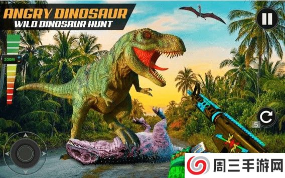 恐龙狩猎野生动物